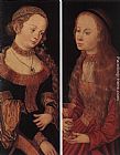 Lucas Cranach The Elder Famous Paintings - St Catherine of Alexandria and St Barbara